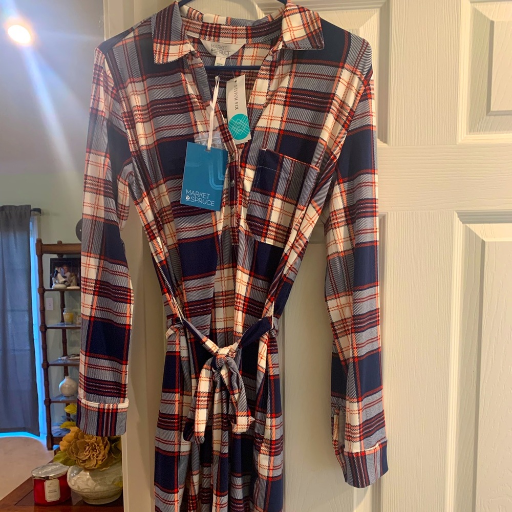 Jersey Shirt Dress